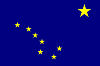 Official State Flag of Alaska.