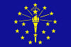Image of the Indiana state flag.