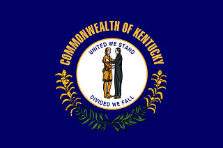 Official Kentucky state flag. Official Kentucky state flag.