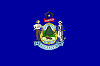Image of the Maine state flag.