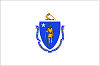 Image of the Massachusetts state flag.