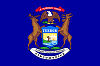 Image of the Michigan state flag.