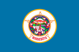 Official Minnesota state flag. Official Minnesota state flag.