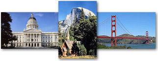 California State collage of images. California State collage of images.
