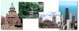 Illinois State collage of images. Illinois State collage of images.