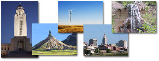 Nebraska State collage of images. Nebraska State collage of images.