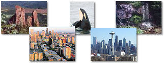 Washington State collage of images. Washington State collage of images.