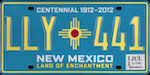 Official New Mexico state license plate.