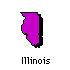Illinois State Map Icon Illinois State Map Icon
