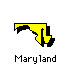 Maryland State Map Icon Maryland State Map Icon