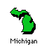 Michigan State Map Icon Michigan State Map Icon
