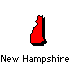New Hampshire State Map Icon New Hampshire State Map Icon