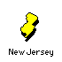 New Jersey State Map Icon New Jersey State Map Icon