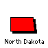 North Dakota State Map Icon