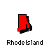 Rhode Island State Map Icon