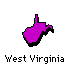 West Virginia State Map Icon