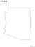 Arizona State Blank Outline Map