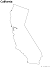 California State Blank Outline Map