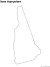 New Hampshire State Blank Outline Map