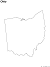 Ohio State Blank Outline Map