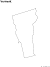 Vermont State Blank Outline Map