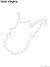 West Virginia State Blank Outline Map
