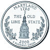 Commemorative state quarter of Maryland.