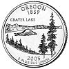Commemorative state quarter of Oregon. Commemorative state quarter of Oregon.
