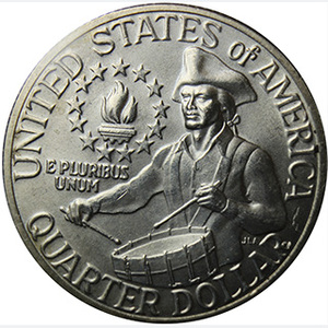 Reverse coin side (tails) of the Bicentennial Quarter