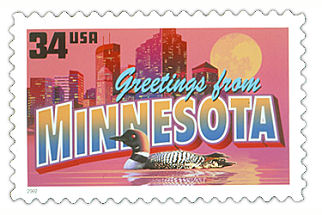34 cent Minnesota state stamp.