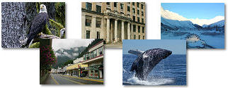 The US50 - Cities and Towns in Alaska State