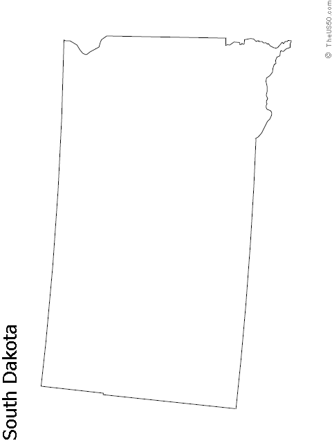 The US50 - A guide to the state of South Dakota - Geography